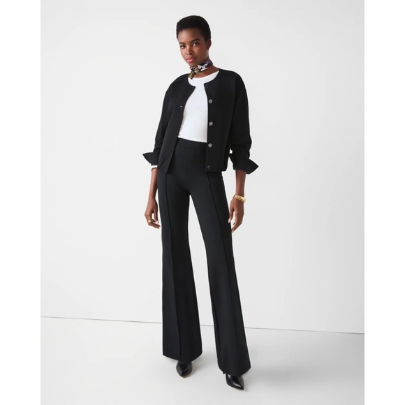 Spanx SPANXsupersmooth PerfectFit Ponte Flare Pant in Black Size XL - Picture 1 of 13